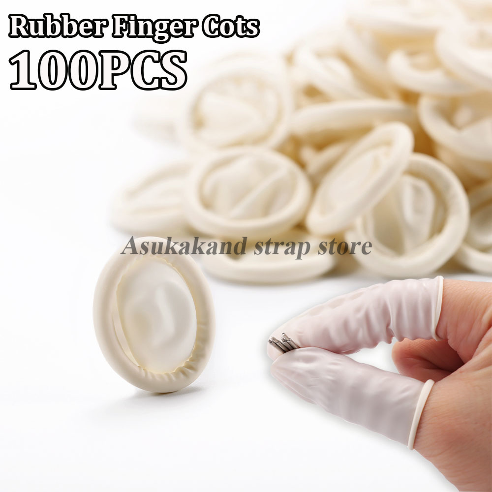 White Rubber Finger Cot Watch  - مراجعة Latex Disposable Glove وسعره
