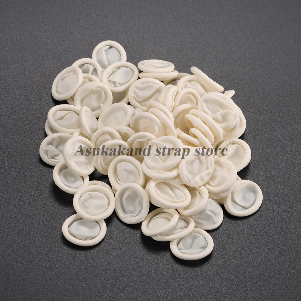 White Rubber Finger Cot Watch  - مراجعة Latex Disposable Glove وسعره