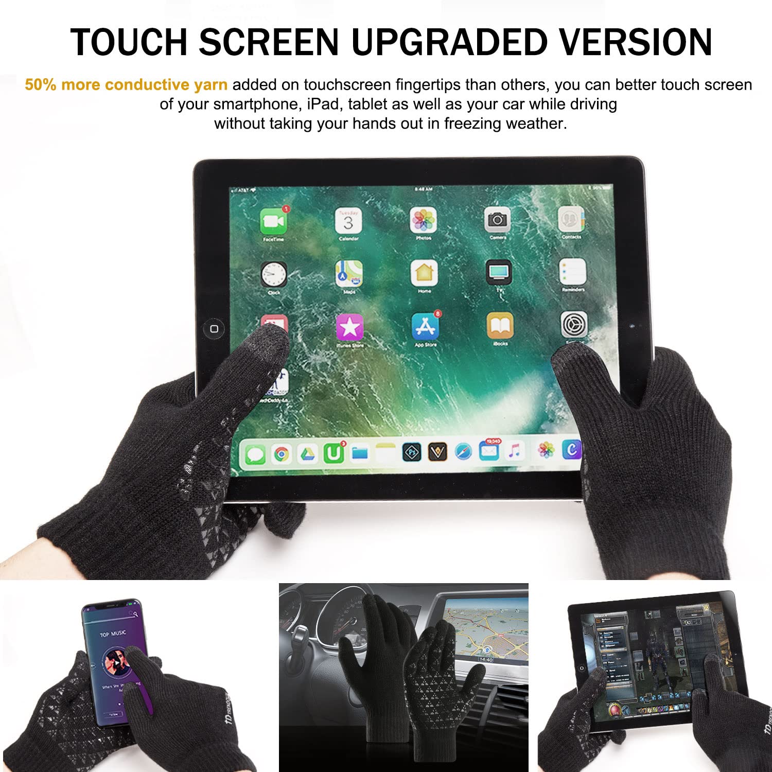 1-5Pairs Winter Outdoor Sports - مراجعة Magic Touch Glove وسعره