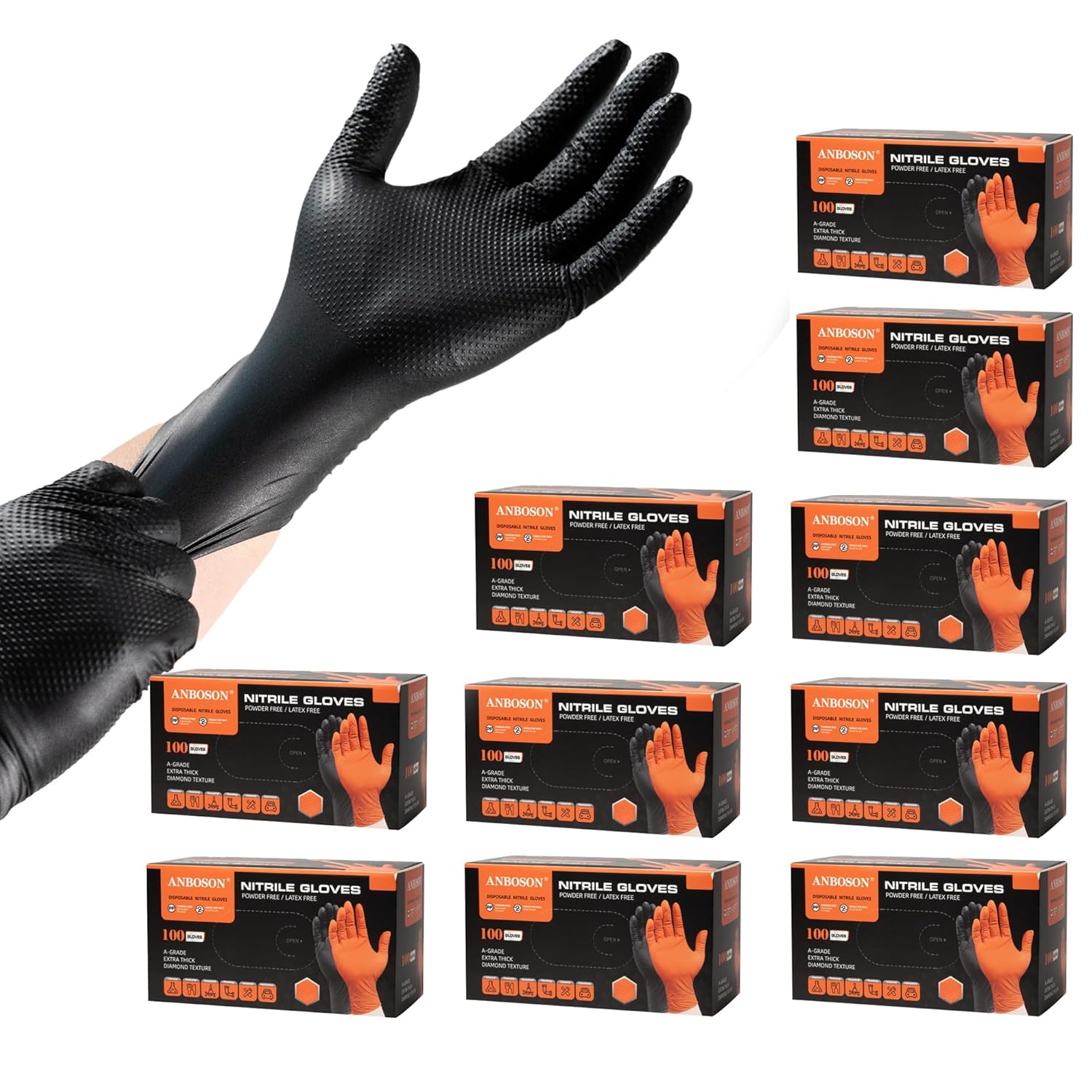 10mil Nitrile Disposable Glove - مراجعة Nitrile Mechanic Glove وسعره