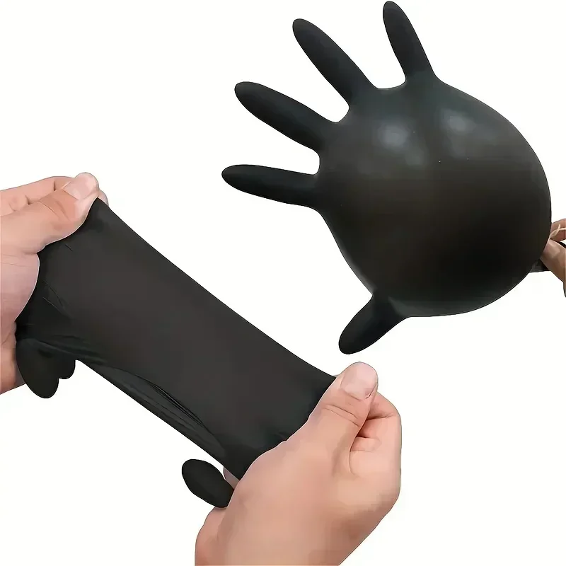 Black Disposable Gloves Powder - مراجعة Latex Disposable Glove وسعره