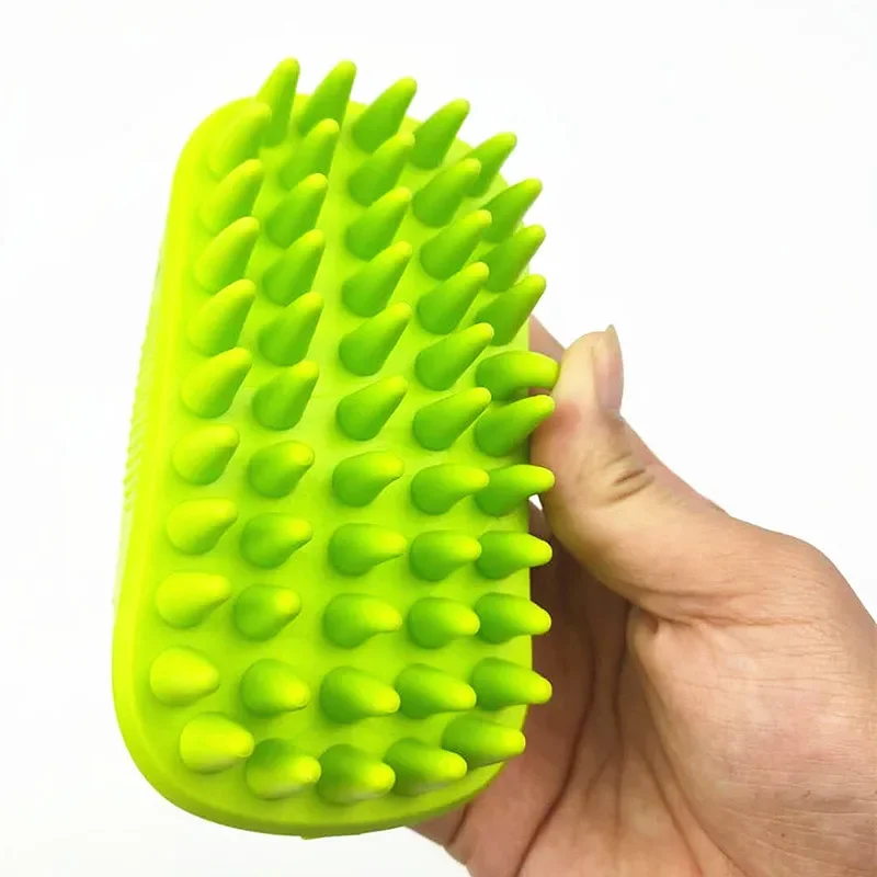 Pet Bath Brush Rubber Comb Hai - مراجعة Rubber Glove Cleaning وسعره