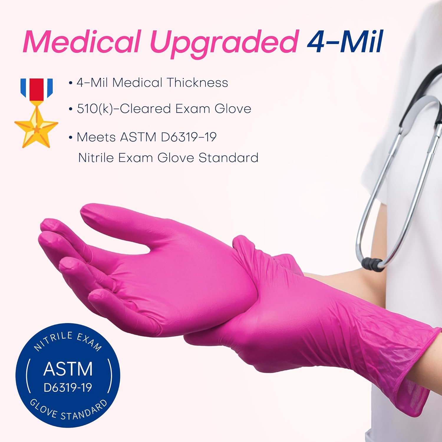 4 Mil Nitrile Exam Gloves, Pow - مراجعة Exam Glove Nitrile وسعره