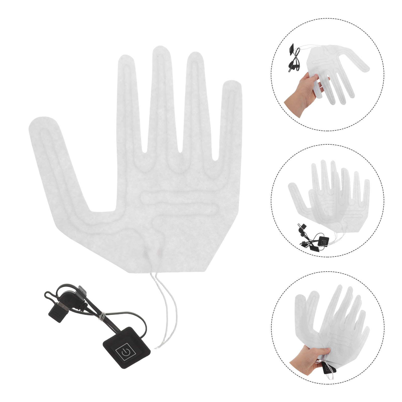 2Pcs Full Finger Electric Heat - مراجعة Cycling Glove Padded وسعره