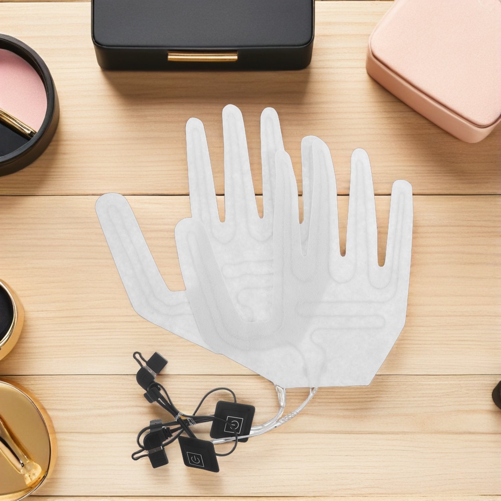 2Pcs Full Finger Electric Heat - مراجعة Cycling Glove Padded وسعره