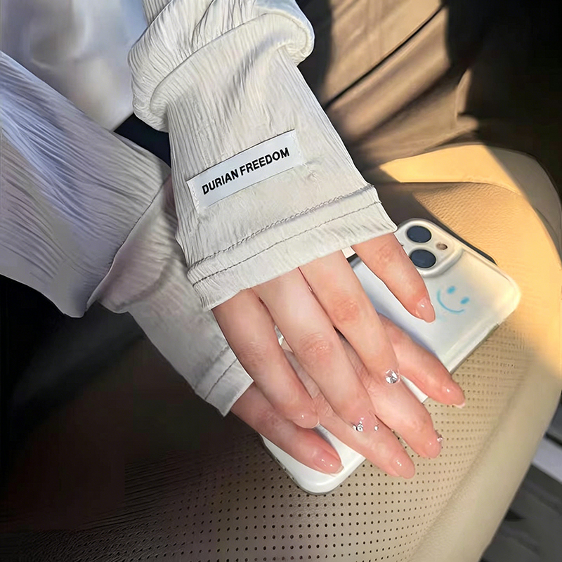 Summer Loose Ice Silk Uv Prote - مراجعة Fingerless Glove Knit وسعره