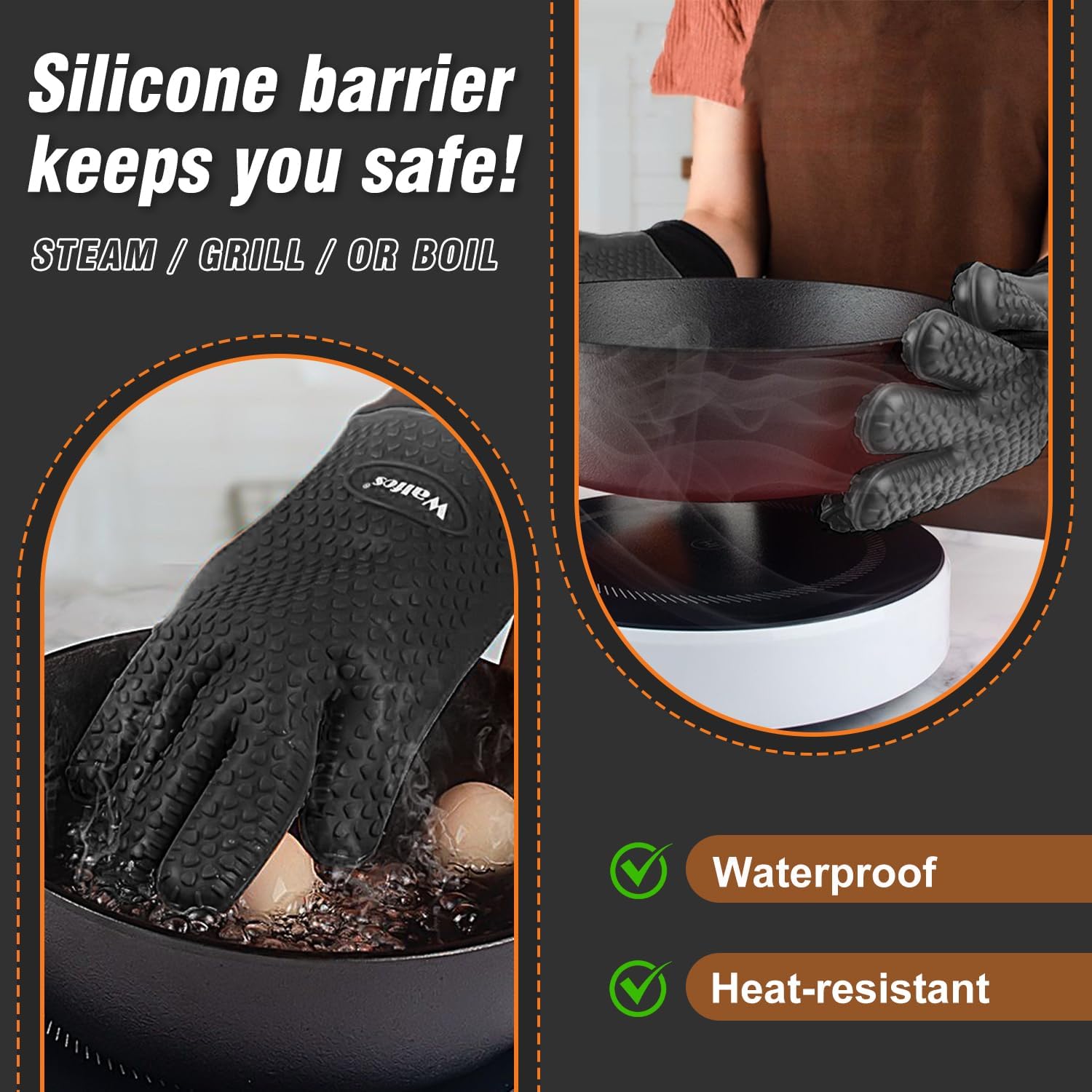 Heat Resistant Silicone BBQ Gl - مراجعة Heat Resistant Glove وسعره
