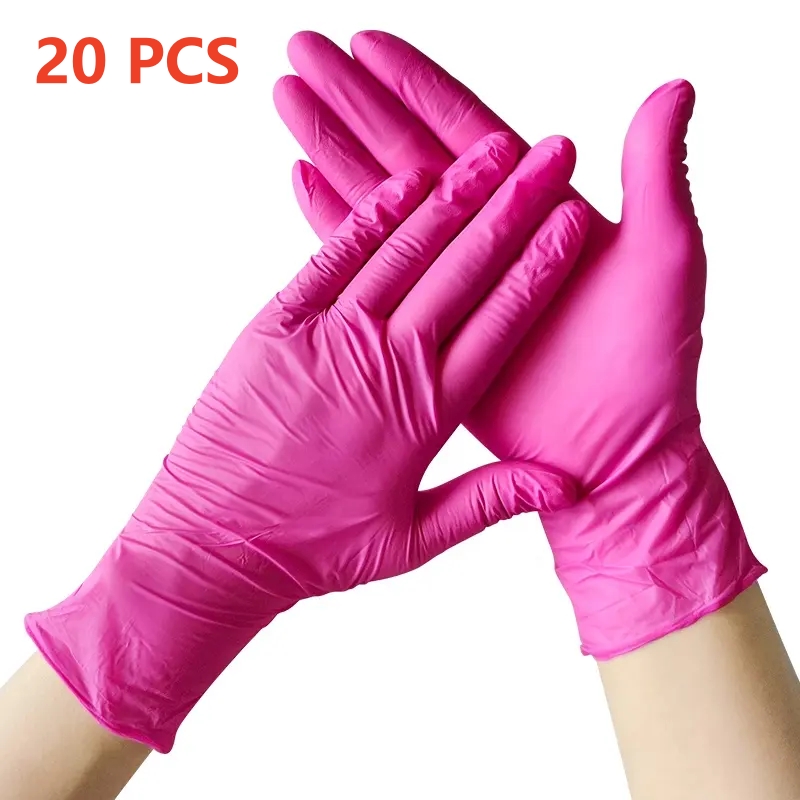 Fuchsia Nitrile Disposable Glo - مراجعة Latex Disposable Glove وسعره