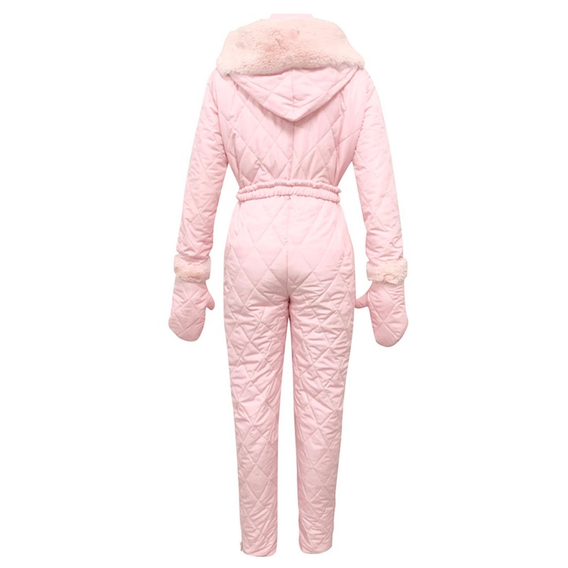 Couple's Solid Color Ski Suit, - مراجعة Ski Glove Waterproof وسعره