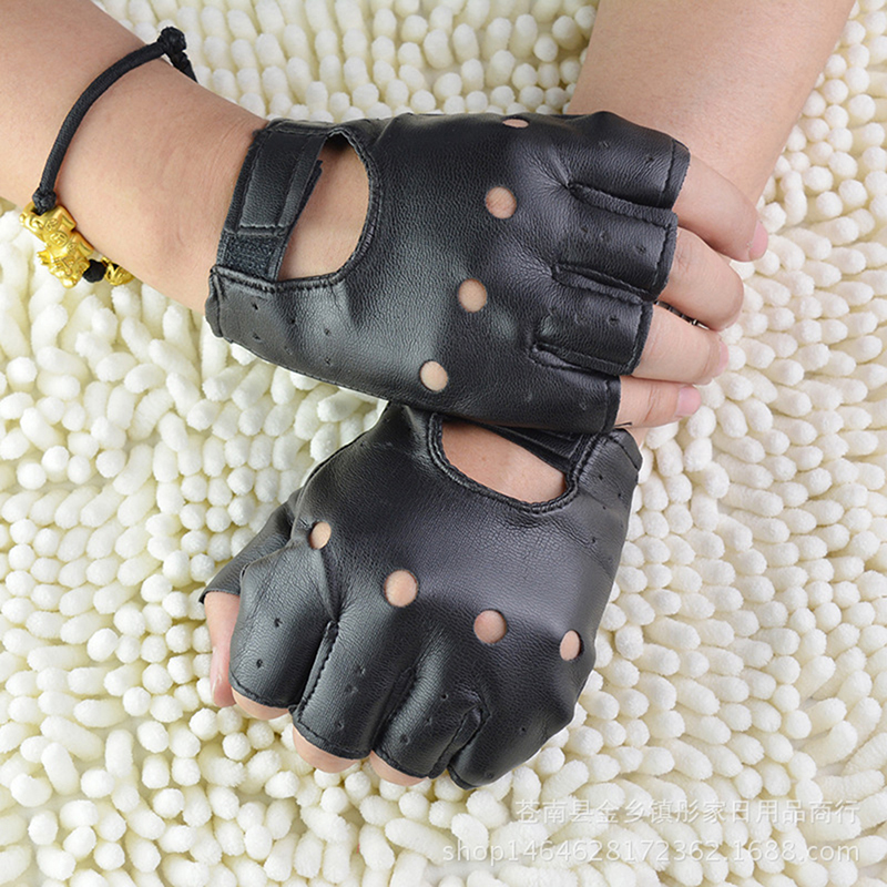 Leather Gloves Black Fingerles - مراجعة Leather Driving Glove وسعره