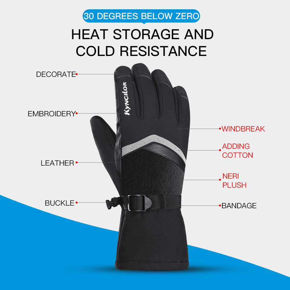 Winter Outdoor Cycling Ski Mou - مراجعة Ski Glove Waterproof وسعره