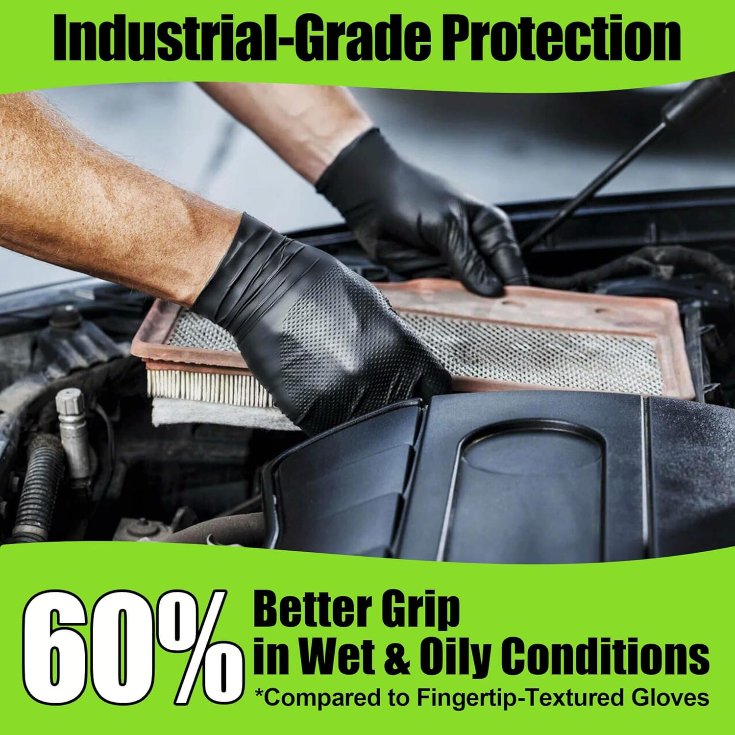 10 Mil Black Nitrile Gloves Bu - مراجعة Nitrile Mechanic Glove وسعره