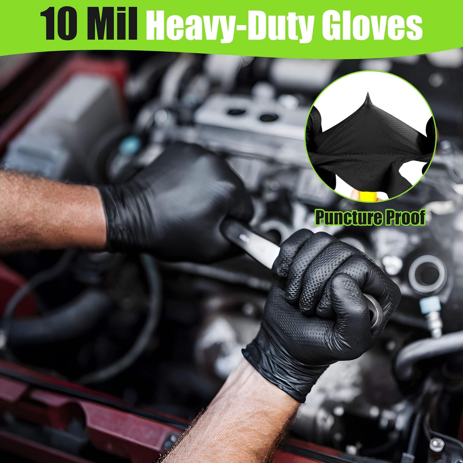 10 Mil Black Nitrile Gloves Bu - مراجعة Nitrile Mechanic Glove وسعره