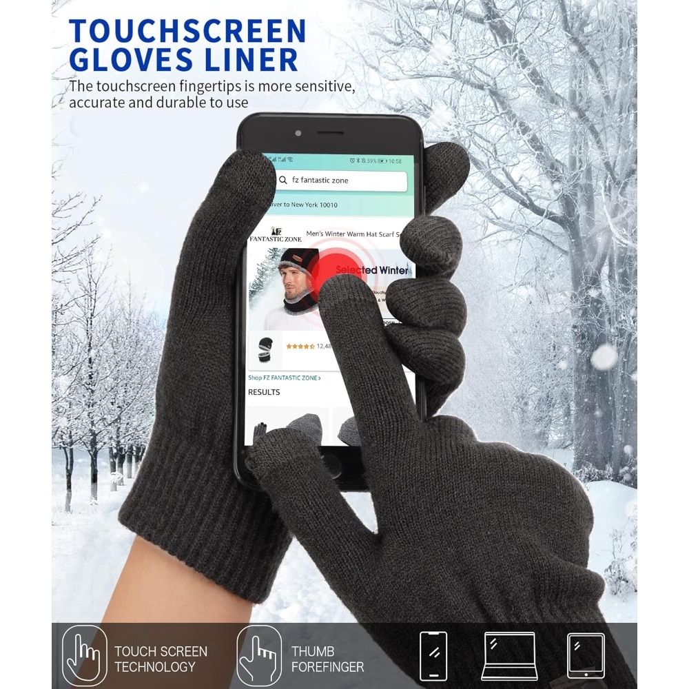 Women's Winter Touchscreen Woo - مراجعة Wool Glove Lined وسعره