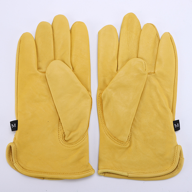 1pcs Leather Work Gloves Sheep - مراجعة Leather Driving Glove وسعره