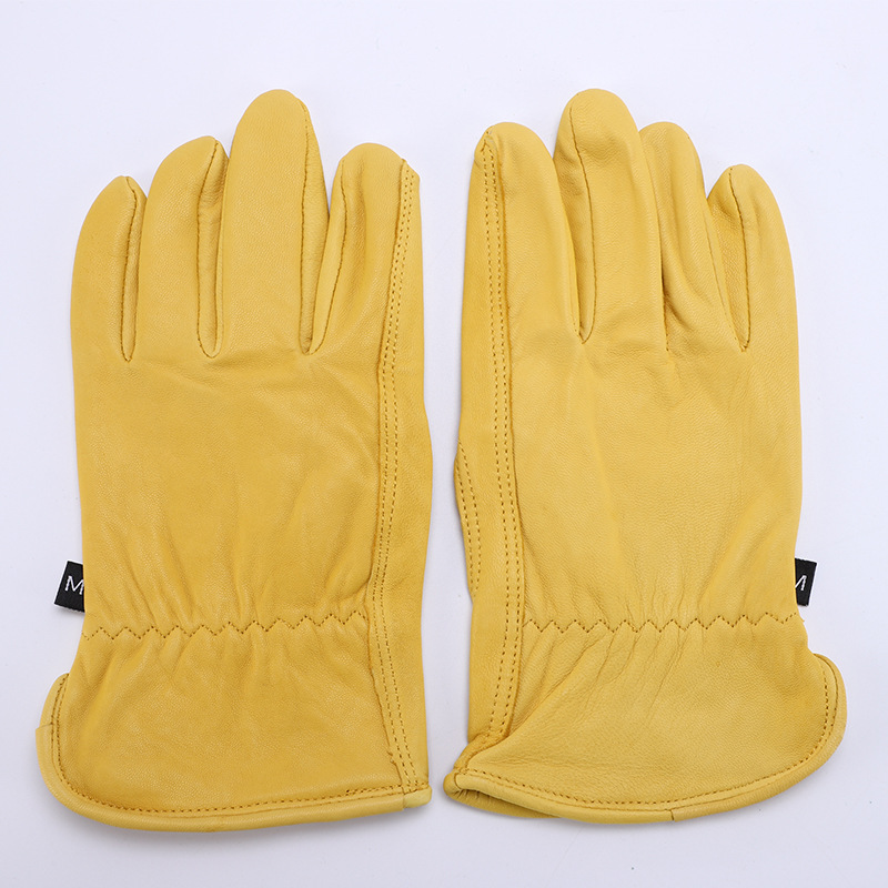 1pcs Leather Work Gloves Sheep - مراجعة Leather Driving Glove وسعره