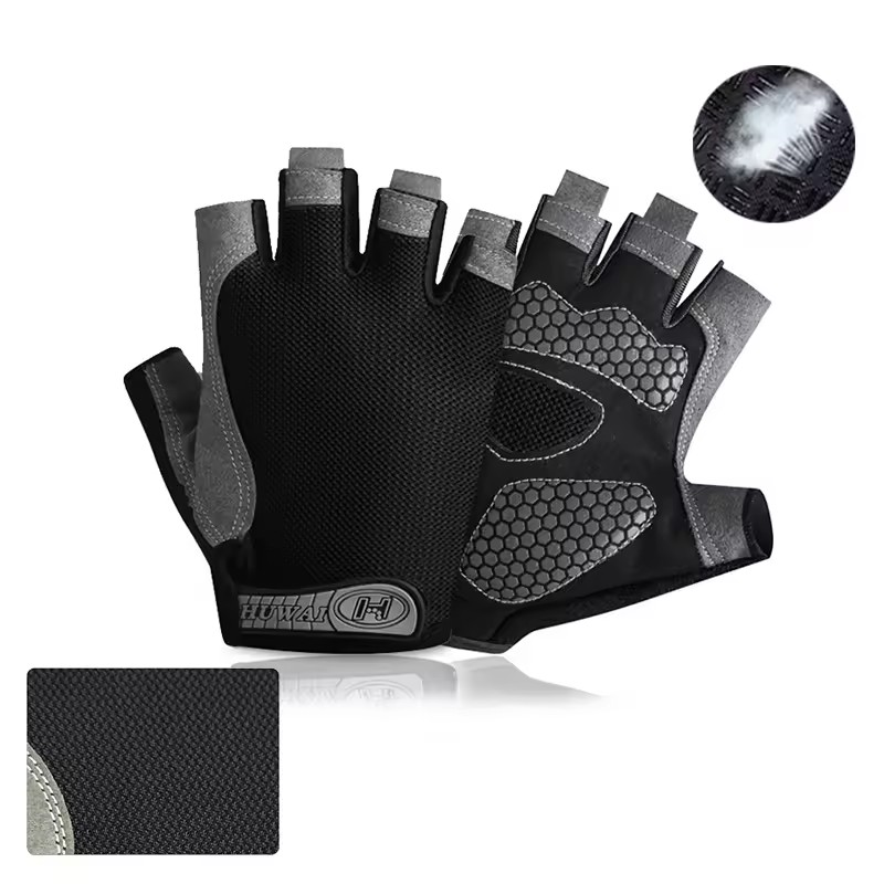 Breathable Anti-Slip Half Fing - مراجعة Workout Glove Gym وسعره