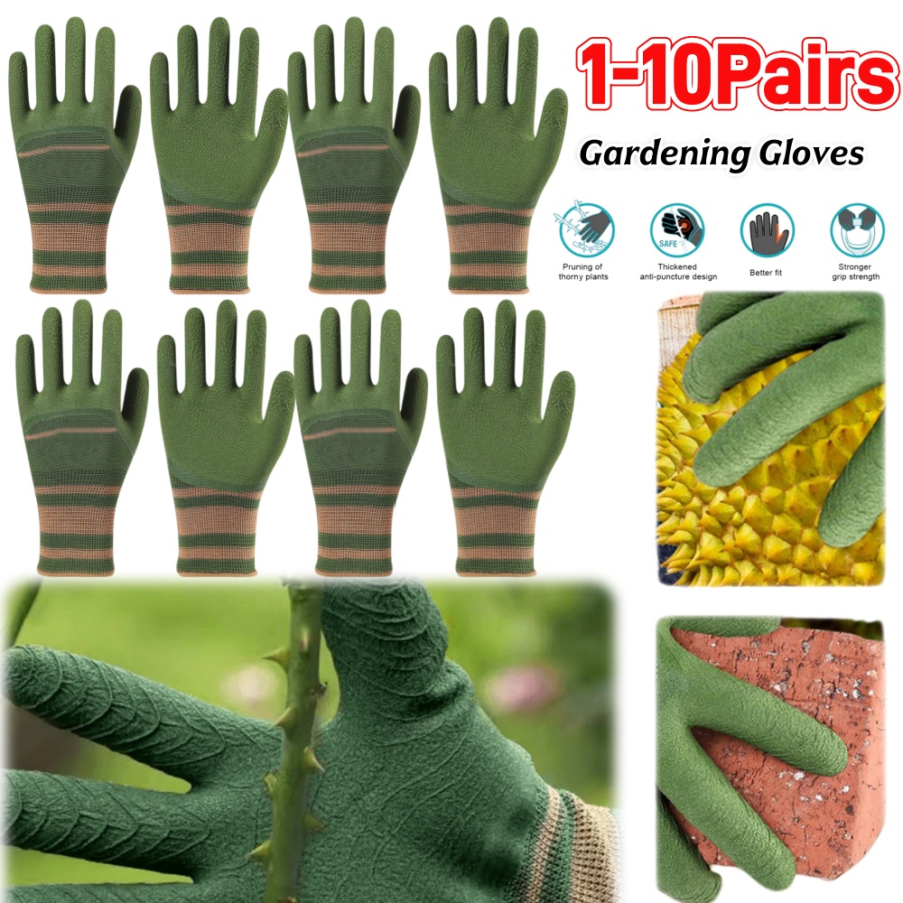 1-10Pairs Gardening Gloves Wat - مراجعة Gardening Glove Waterproof وسعره