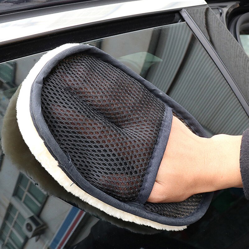 Car Wash Wool Gloves Thickened - مراجعة Wool Glove Lined وسعره