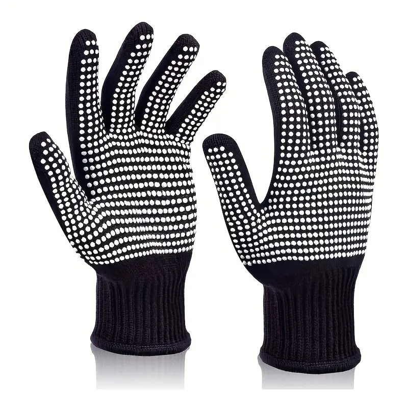 1 Pair Barbecue Anti-scald Glo - مراجعة Oven Mitt Silicone وسعره