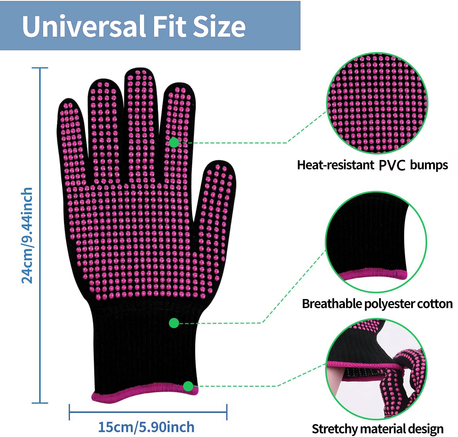 1 Pair Barbecue Anti-scald Glo - مراجعة Oven Mitt Silicone وسعره