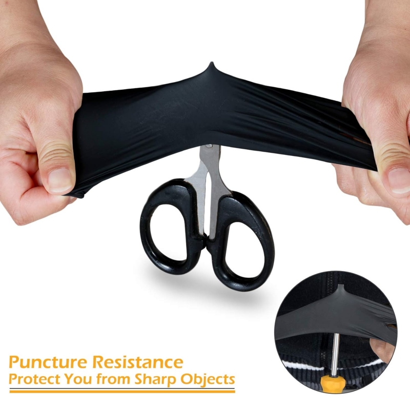 100PCS Black Nitrile Gloves Di - مراجعة Latex Disposable Glove وسعره
