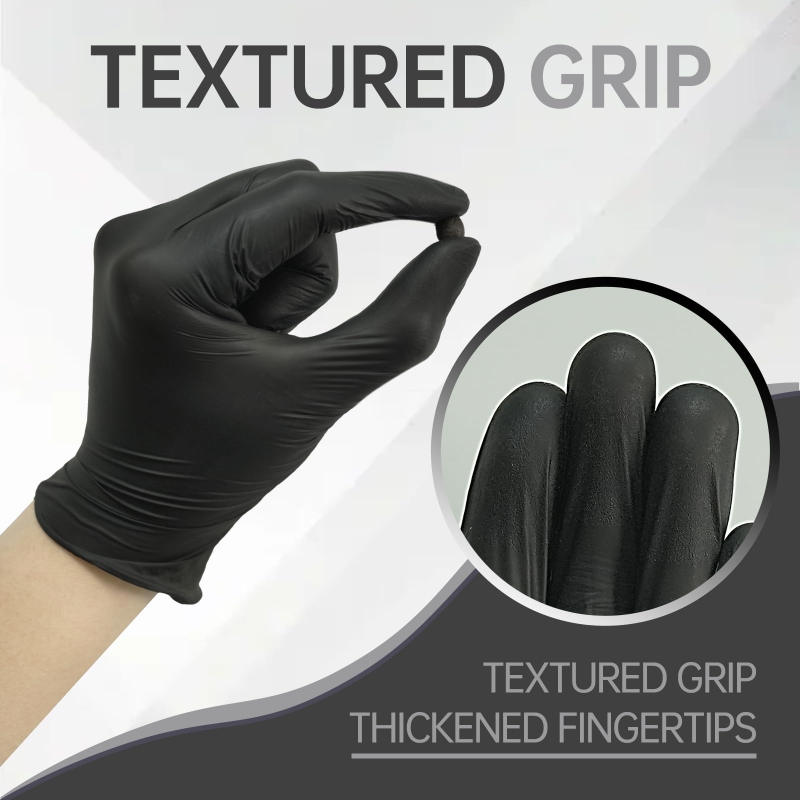 100PCS Black Nitrile Gloves Di - مراجعة Latex Disposable Glove وسعره