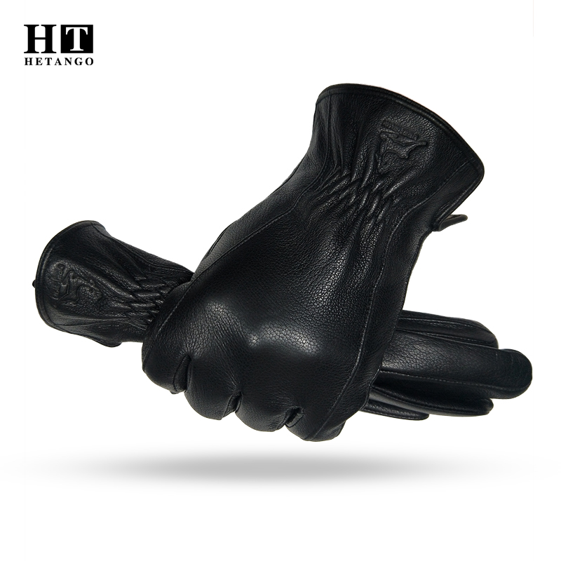  Winter Men's Black Buckskin  - مراجعة Wool Glove Lined وسعره