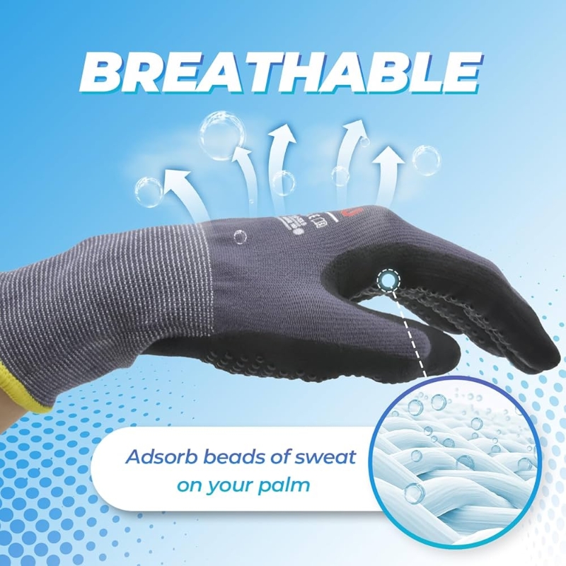 Micro-Foam Nitrile Coated Safe - مراجعة Nitrile Mechanic Glove وسعره