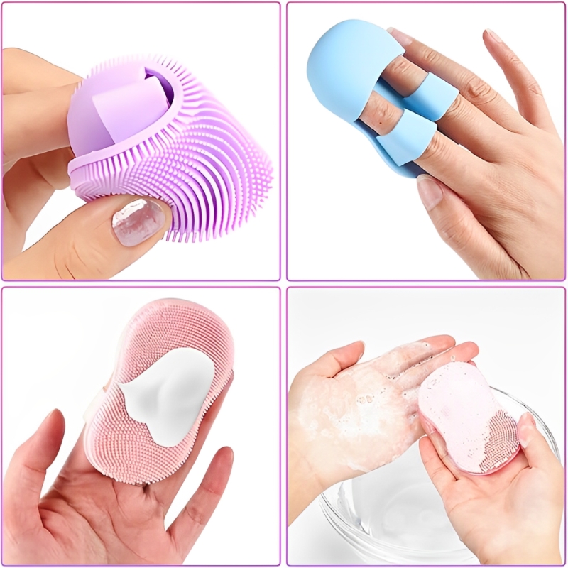 Silicone Face Scrubber Brush D - مراجعة Rubber Glove Cleaning وسعره