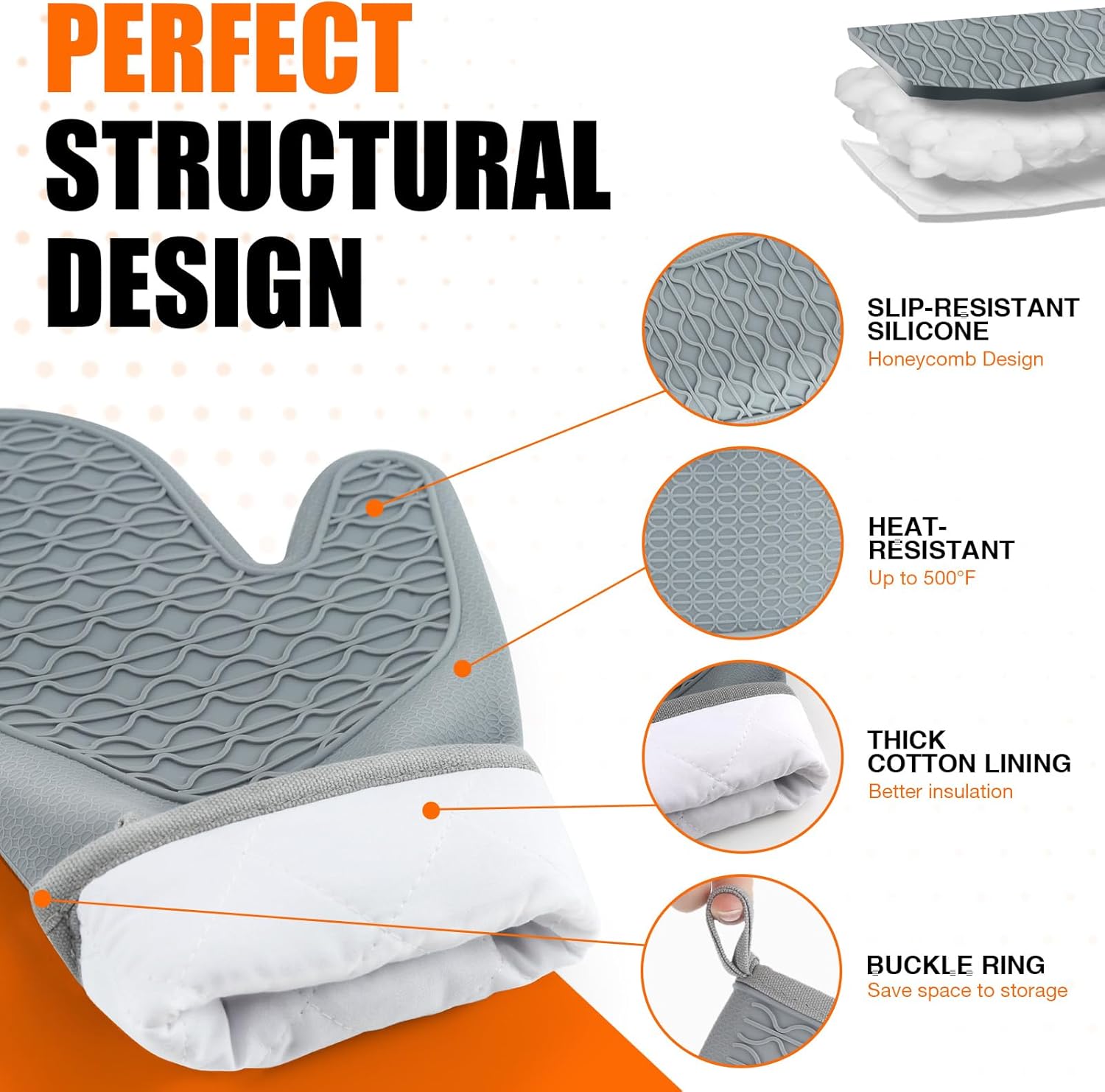 Heat-Resistant Silicone Oven M - مراجعة Oven Mitt Silicone وسعره